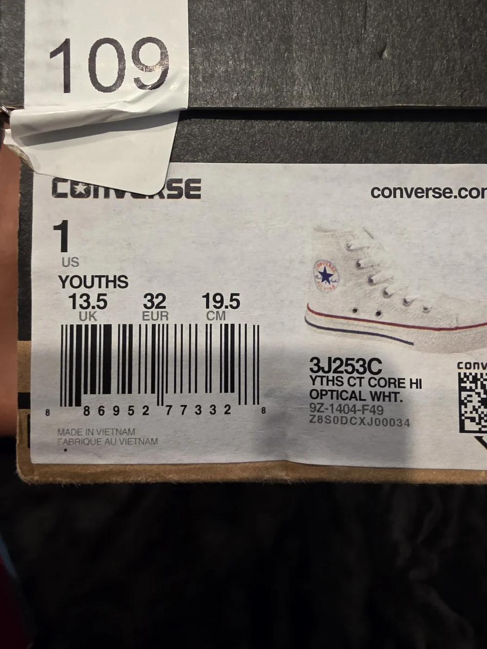 Converse Kids' Chuck Taylor All Star High Top Sneakers - White